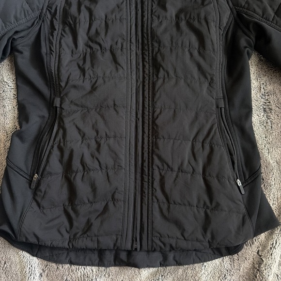Lululemon Another Mile Black Jacket Women's 10 Running Athletic Removable Hood - Picture 3 of 8